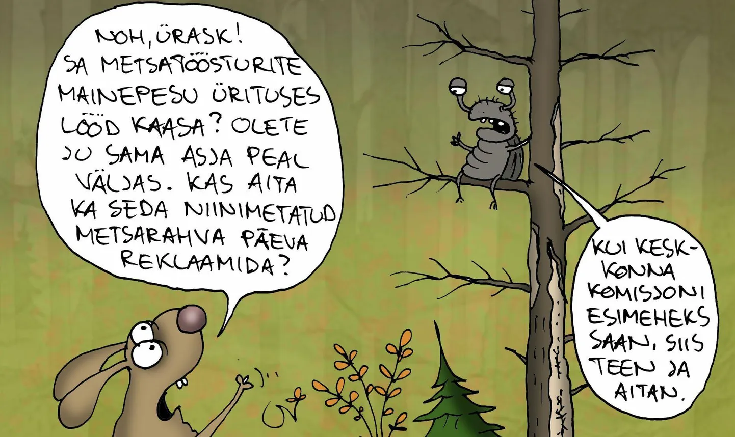 Urmas Nemvalts joonistab. FOTO: Urmas Nemvalts