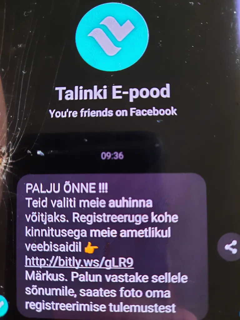 Petturite libateavitus loosimängu võidust.