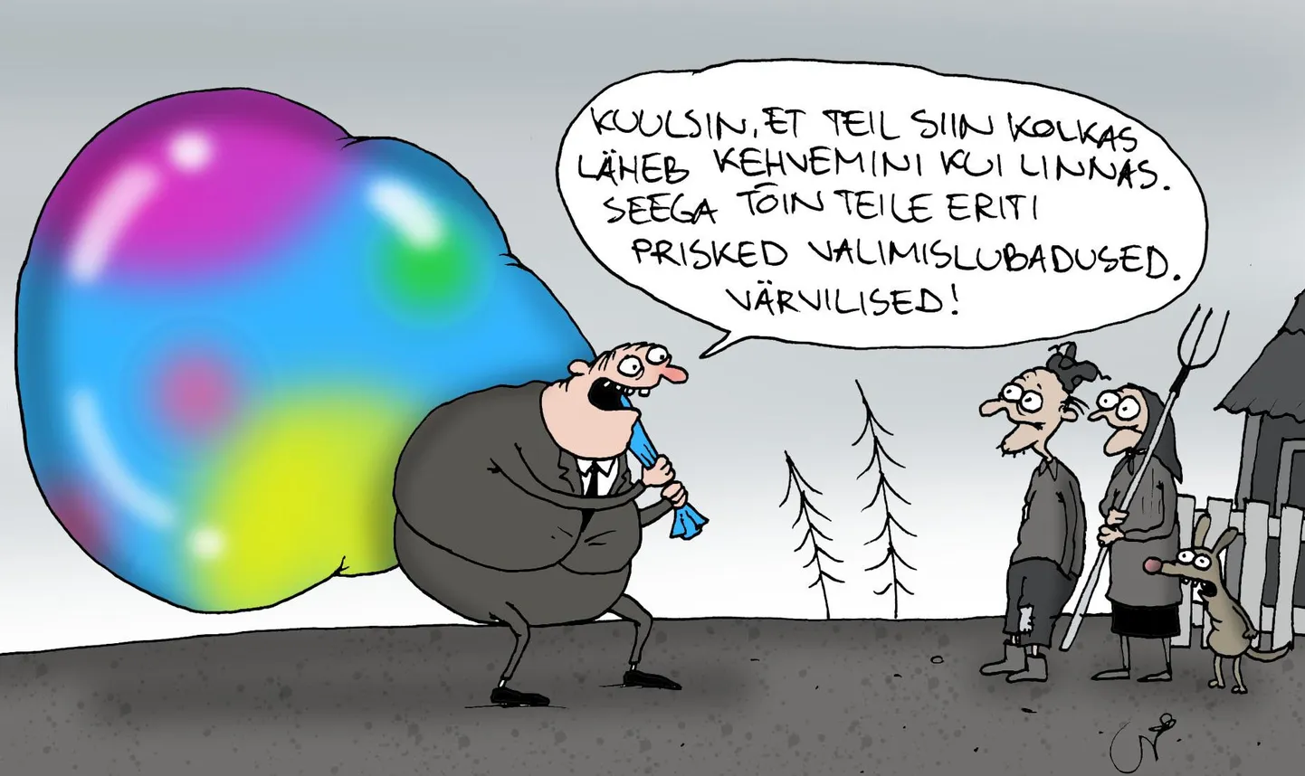 Urmas Nemvalts joonistab.