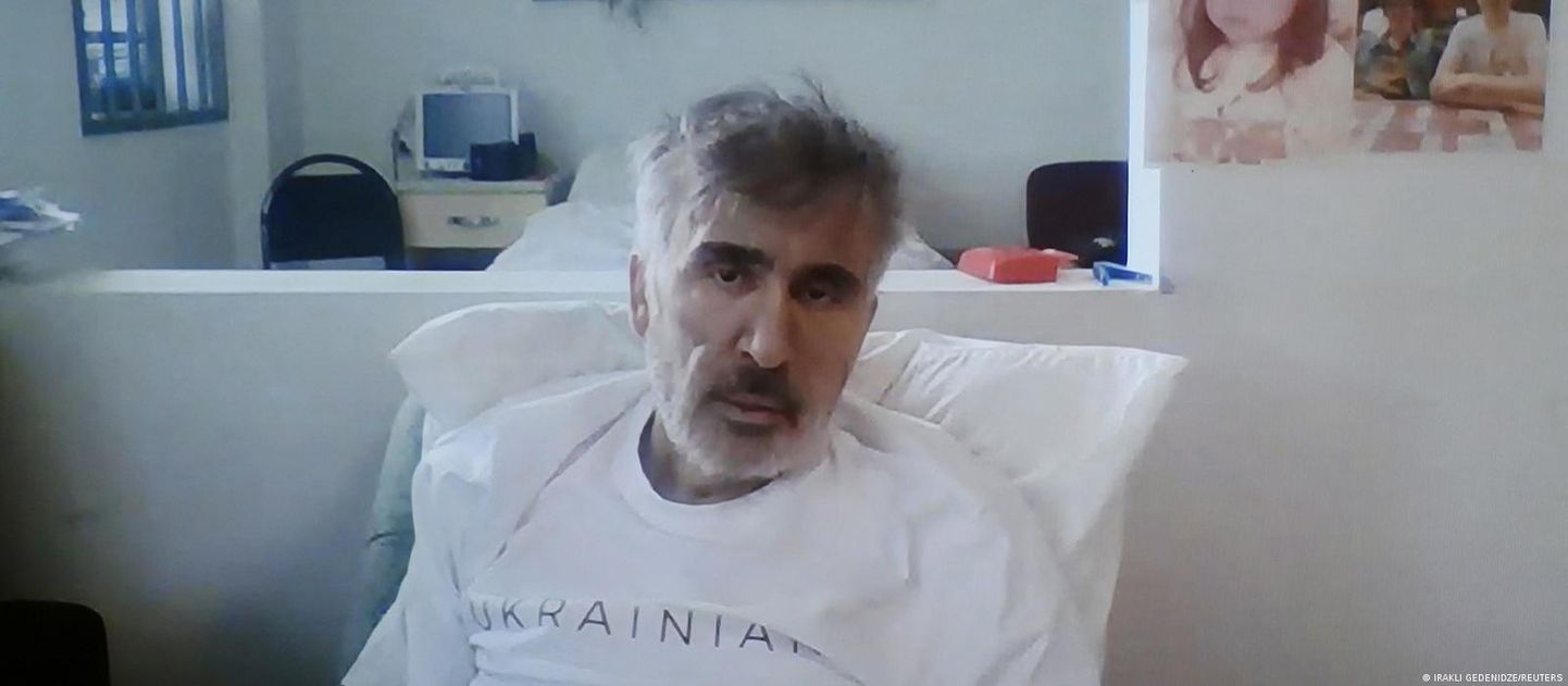 Михаил Саакашвили в больнице (фото из архива)