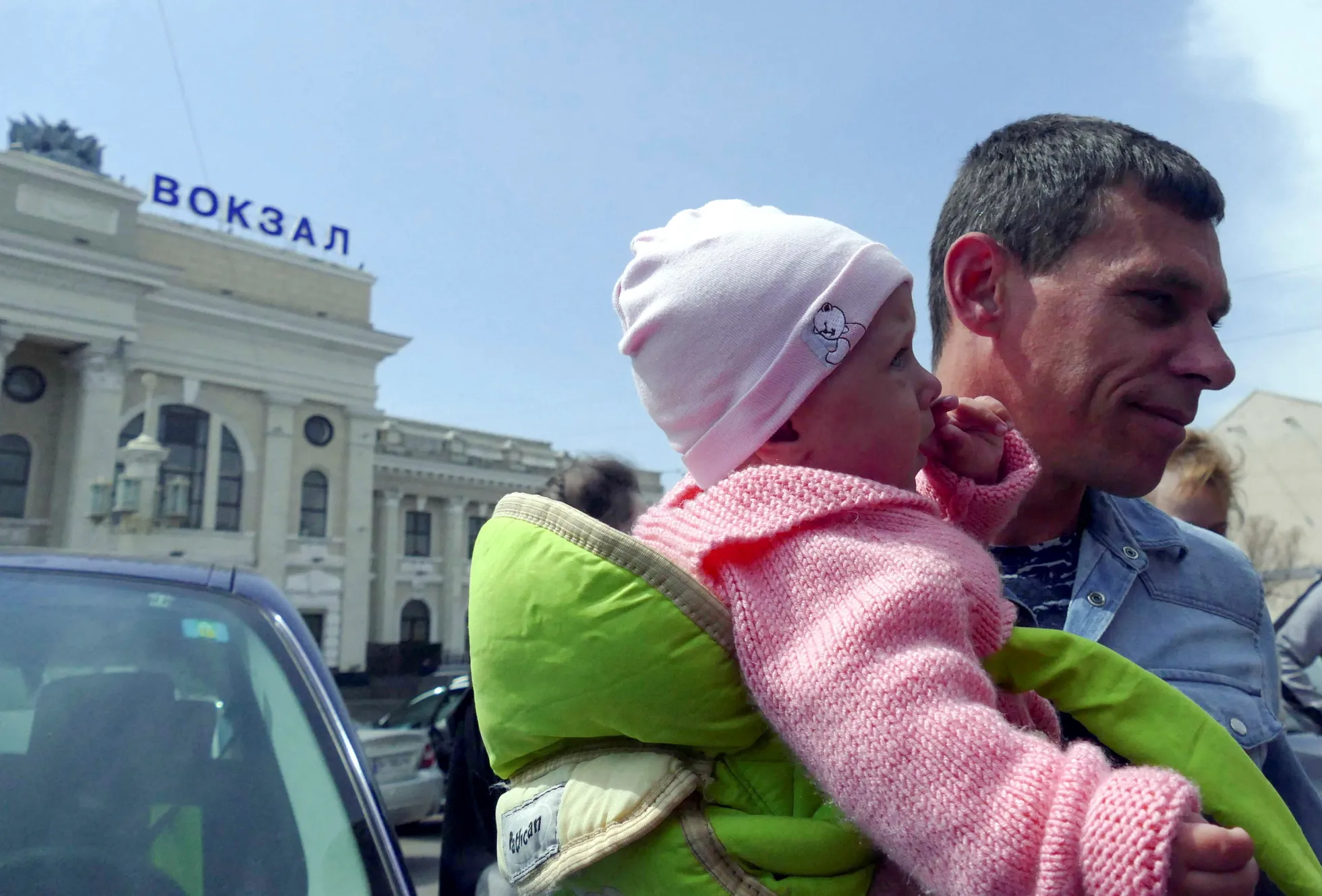Kagu-Ukrainast saabunud põgenikud Odessas, kust loodetakse liikuda edasi Moldovasse.
