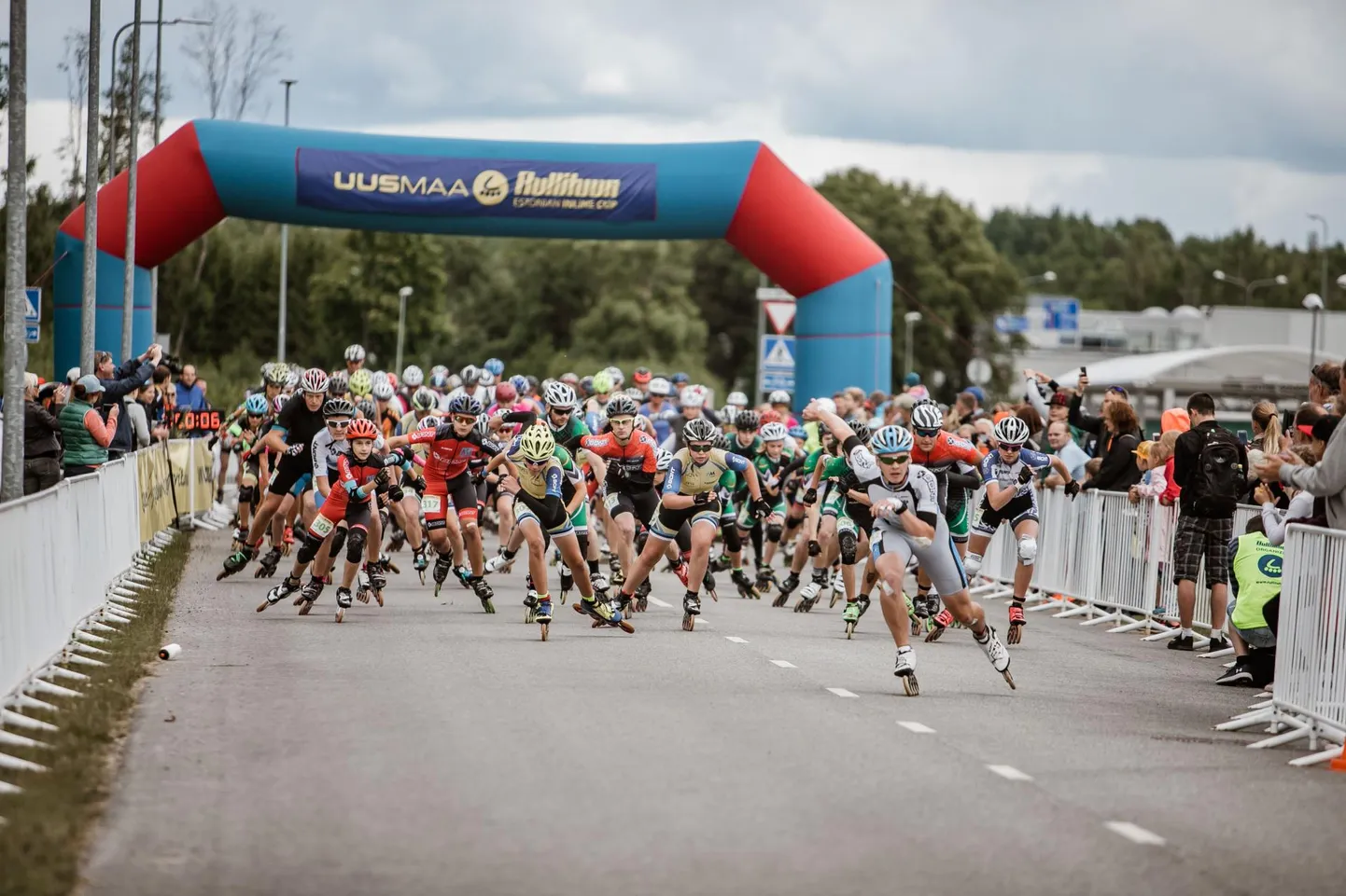 Rulluisumaratoni raames toimusid nii Eesti kui Läti meistrivõistlused.