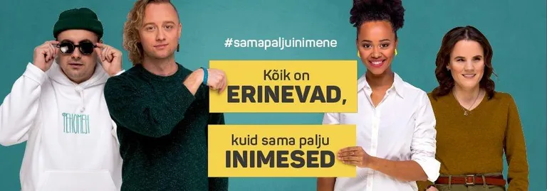 Sotsiaalkampaania «Kõik on erinevad, kuid sama palju inimesed».