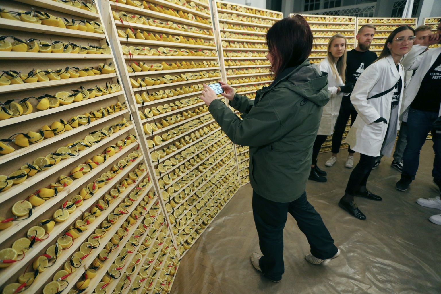 Möödunud aastal püüti Teadlaste öö nädala raames Tartu ülikooli muuseumis lüüa Guinnessi rekord - maailma suurim sidrunitest aku. Eksperiment ei õnnestunud.