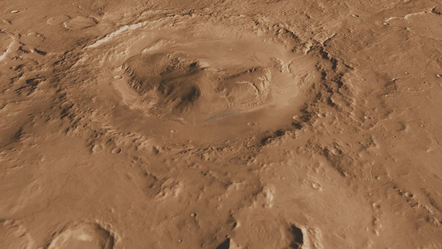 Marsi kraater, pilt on illustreeriv