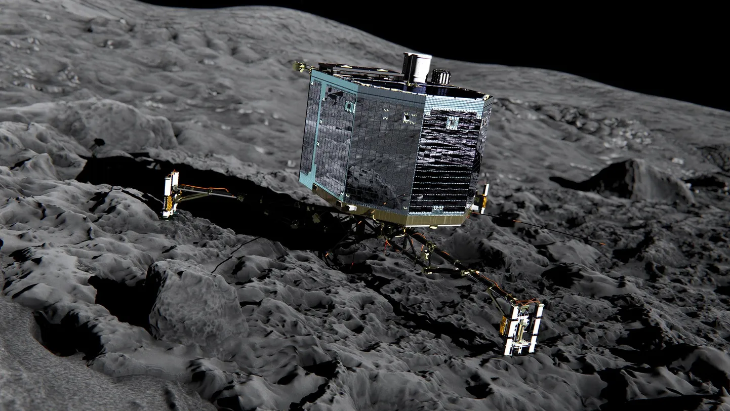 Philae komeedi pinnal.