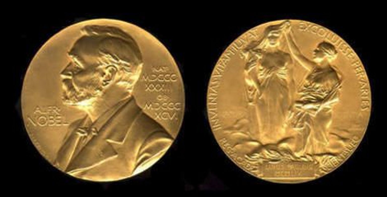 Медаль, которая вручается лауреатам Нобелевской премии.