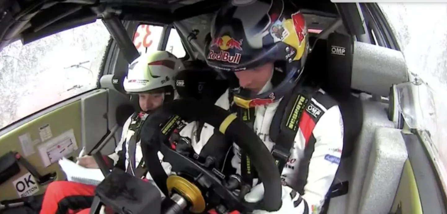 Elfyn Evans ja Scott Martin Monza MM-ralli 11. kiiruskatsel, kus nad katkestasid.