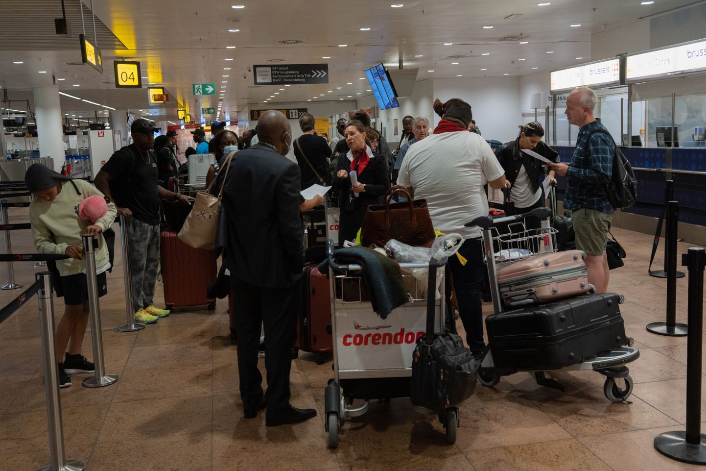 Reisijad Brüsseli lennujaamas
