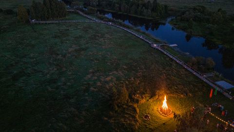 Estonia's 'Night of Ancient Fires' tradition brings communities to the coast