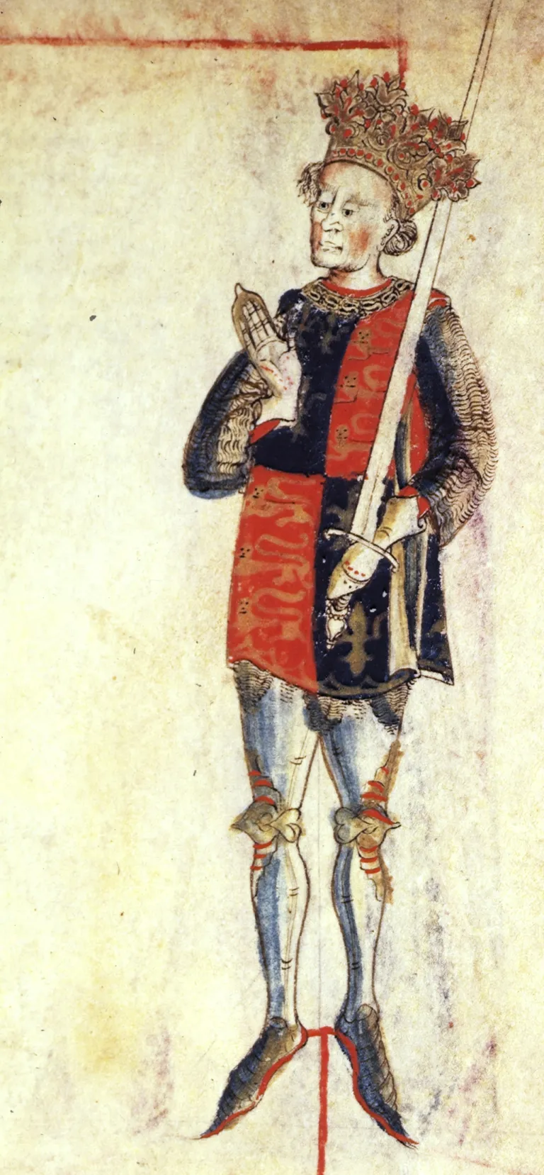 Keskaegses käsikirjas olev joonistus, millel on kujutatud Inglise kuningat Henry IV, kes valitses 1399–1413