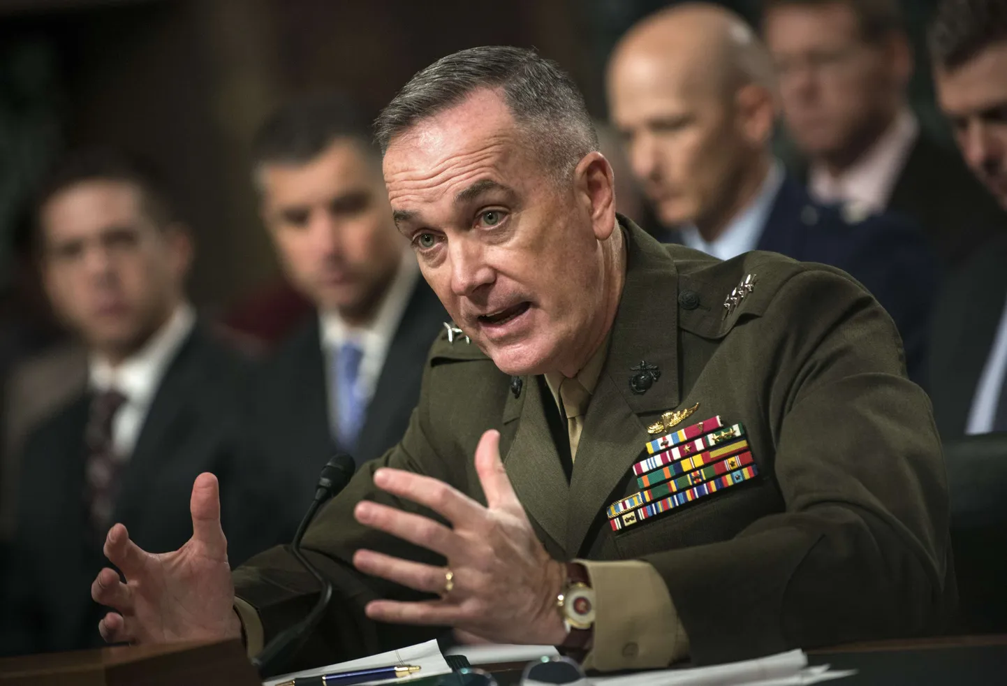Merejalaväekindral Joseph Dunford ütles, et töötab keelu üksikasjade kallal koos Afganistani kaitseministri ja relvajõudude juhiga.