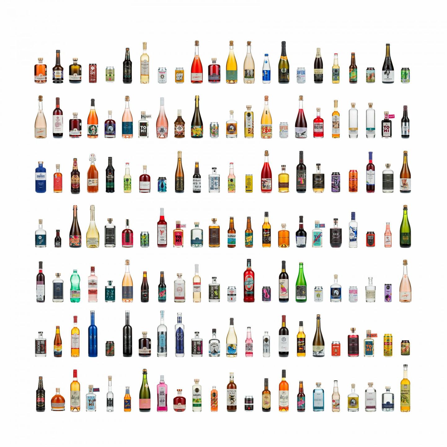 Joogid jagati pimedegustatsioonil hindamiseks stiililt, liigilt ja maitseprofiililt 22 kategooriasse. FOTO: Lauri Laan