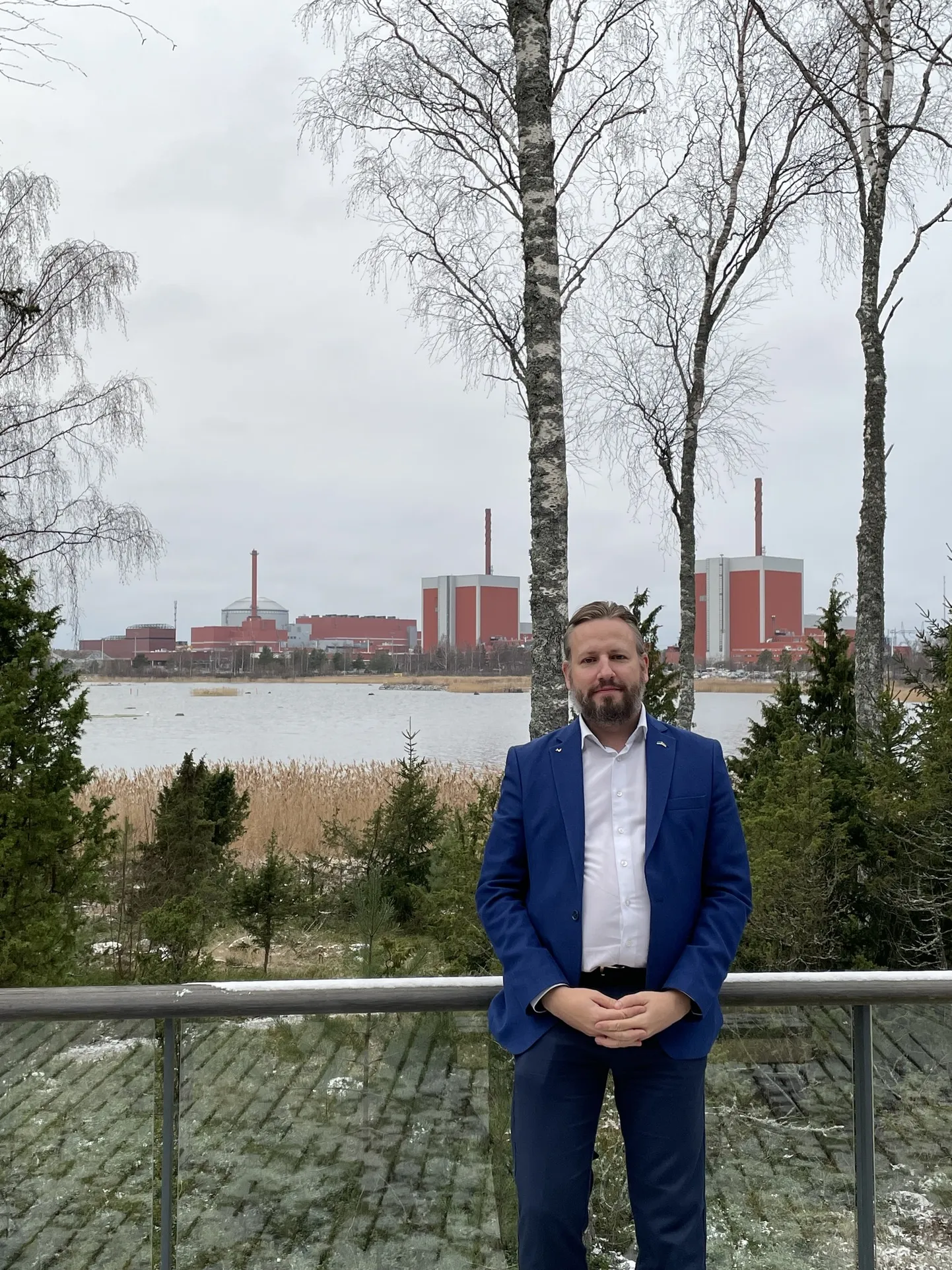 Tuumafüüsik Mario Kadastik. Taamal Olkiluoto tuumaelektrijaam.