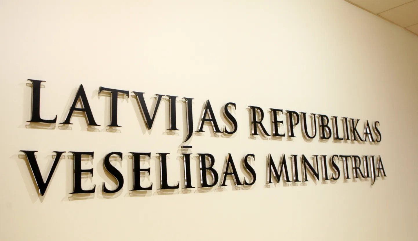 Uzraksts - Veselības ministrija.
