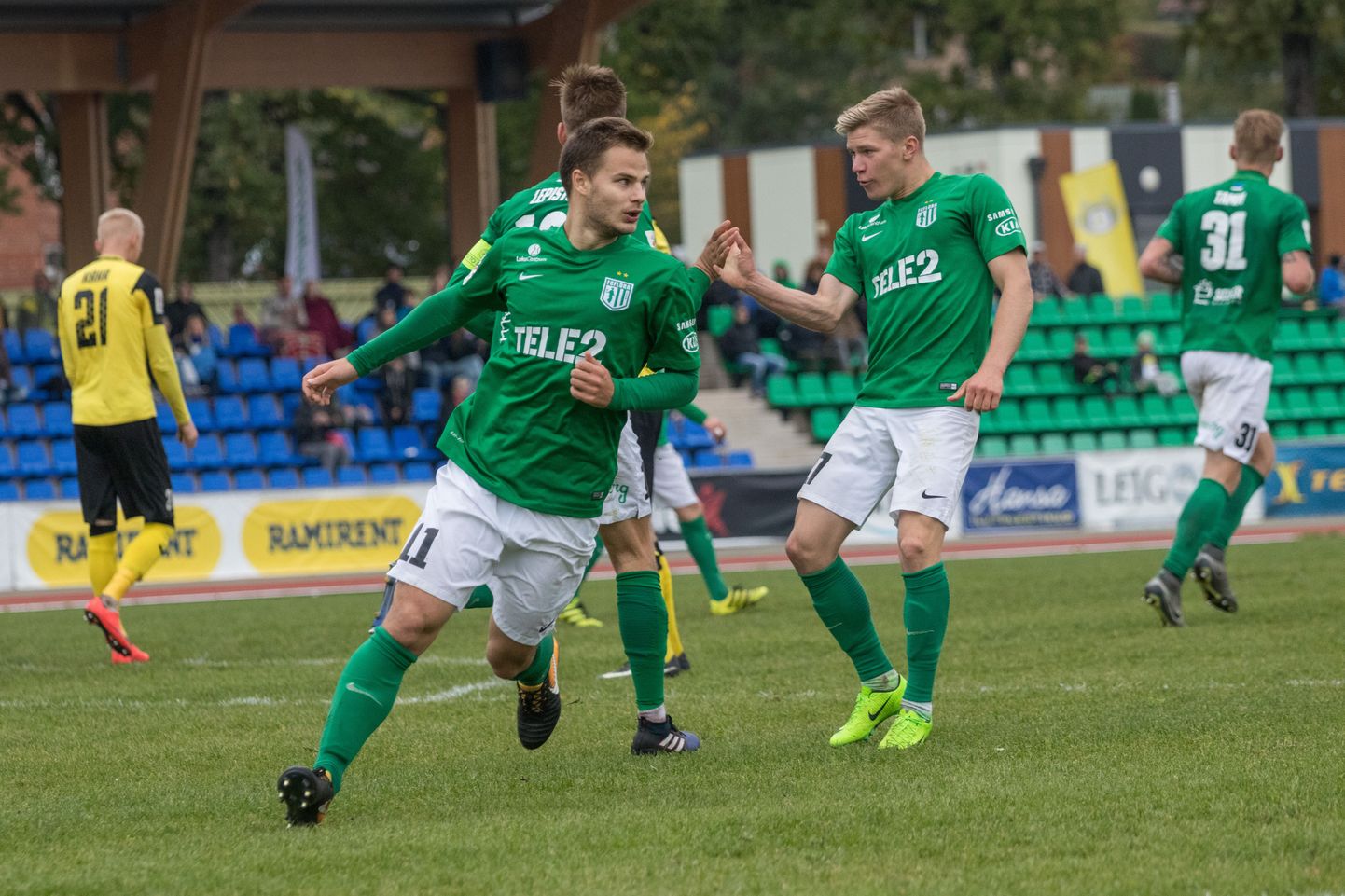 FC Flora avavärava tänases mängus Pärnu Vaprusega lõi Rauno Sappinen.
