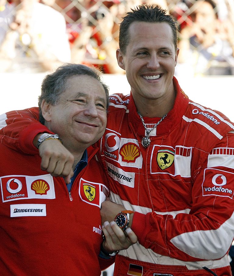 Michael Schumacher ja Jean Todt 2006 Itaalias Monzas