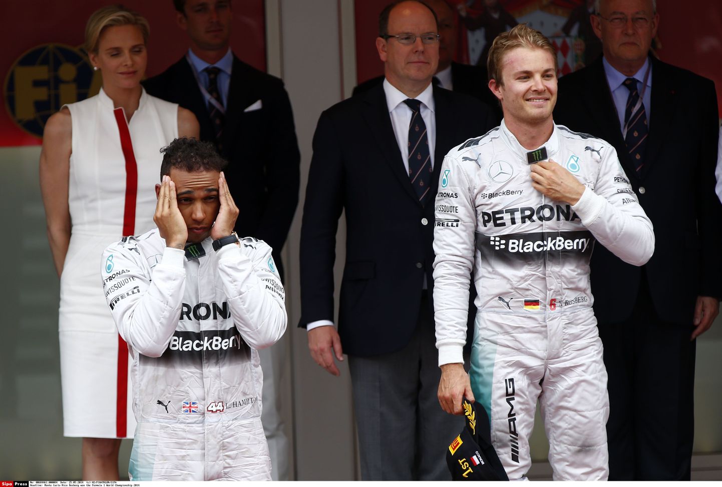 Lewis Hamilton (vasakul) ja Nico Rosberg.