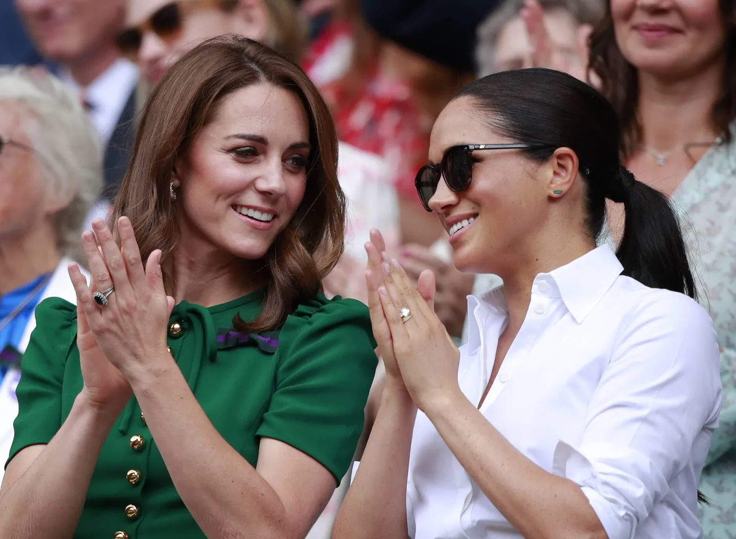 Kate Middleton ja  Meghan Markle.