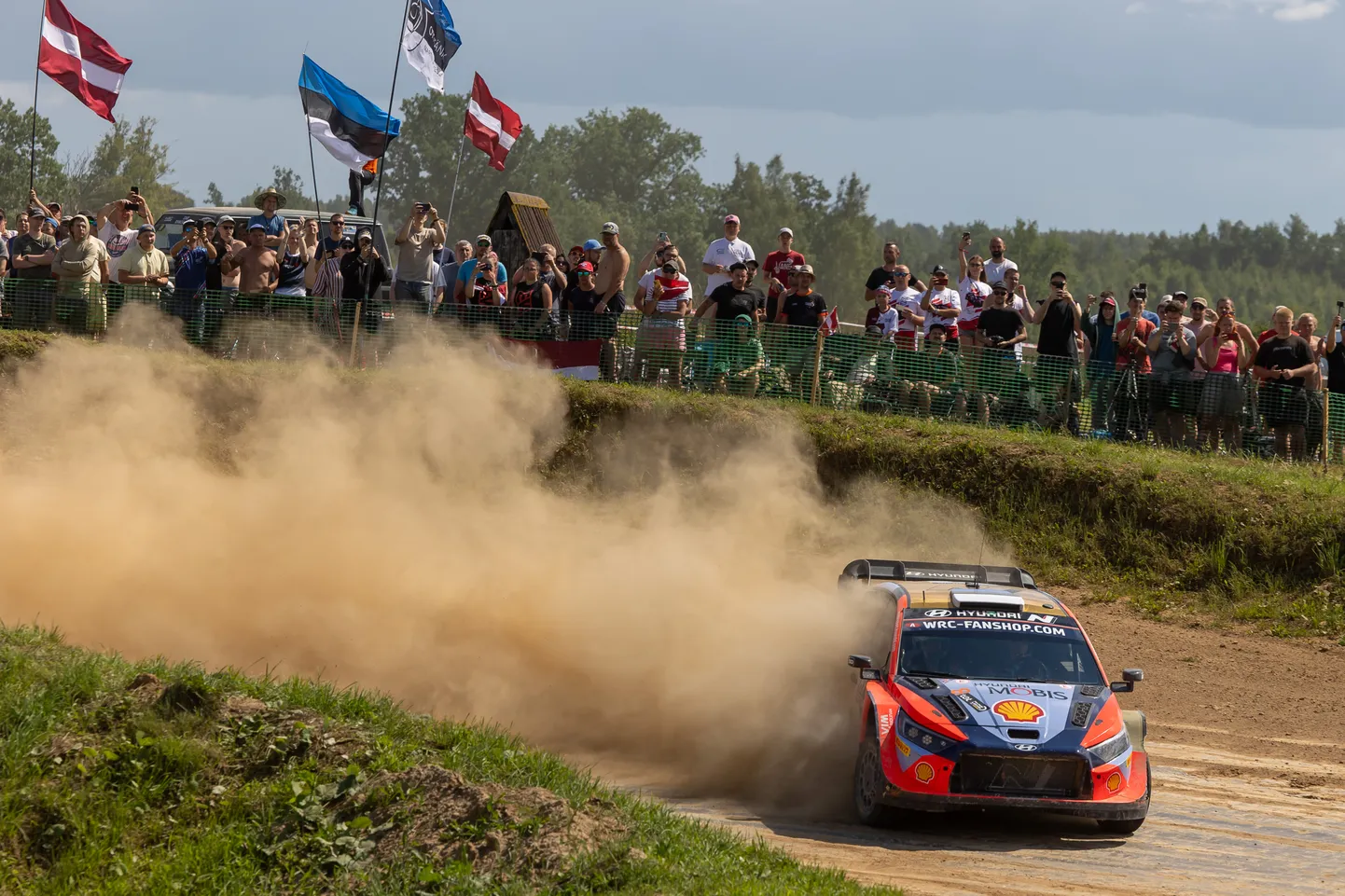 Ott Tänak ja Martin Järveoja 2024. aasta Läti MM-etapil.