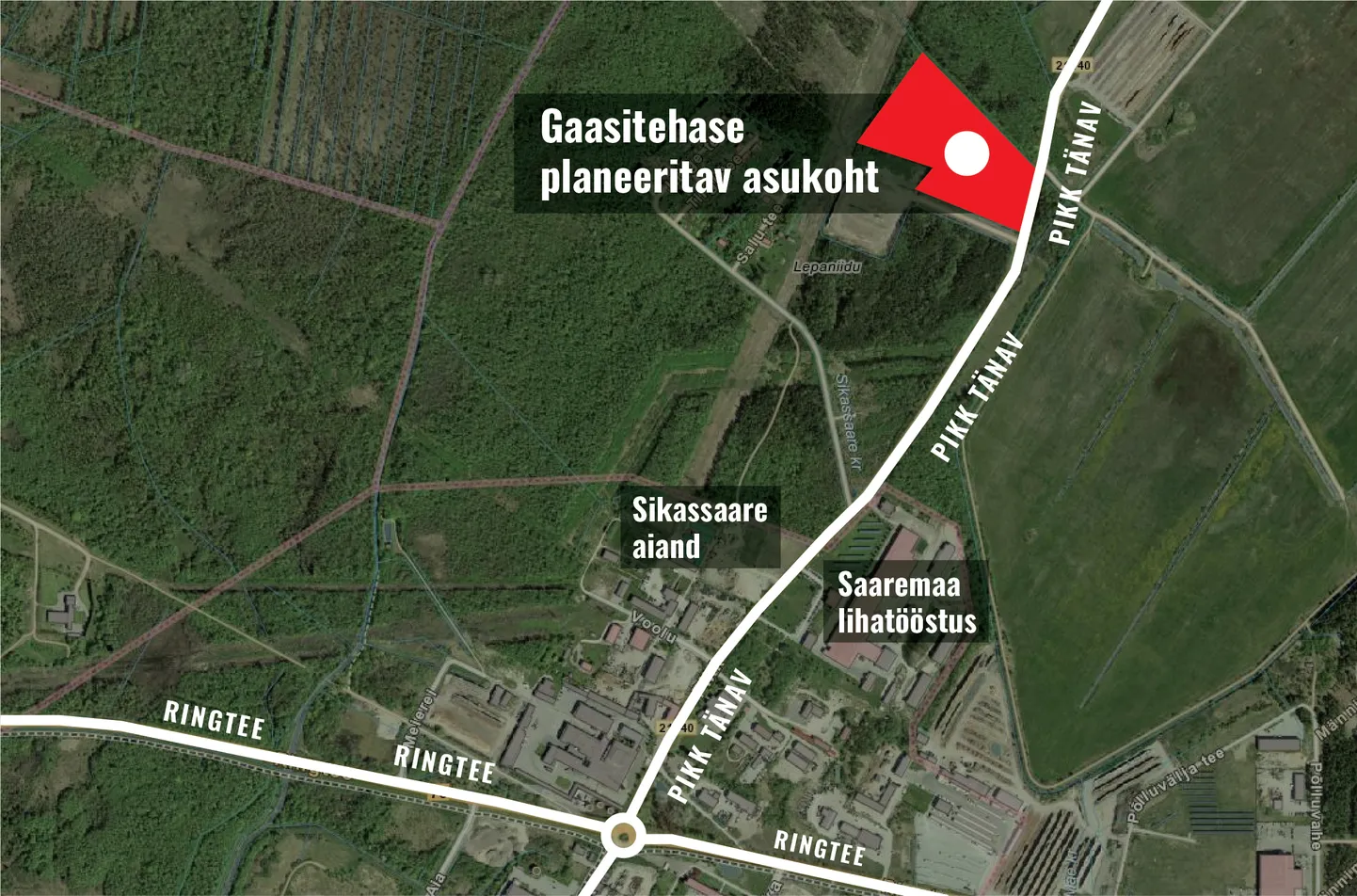 Jetgasi gaasitehase asukoht pidi algselt tulema Sikassaarde, kuid peavad tõenäoliselt otsima uue koha.