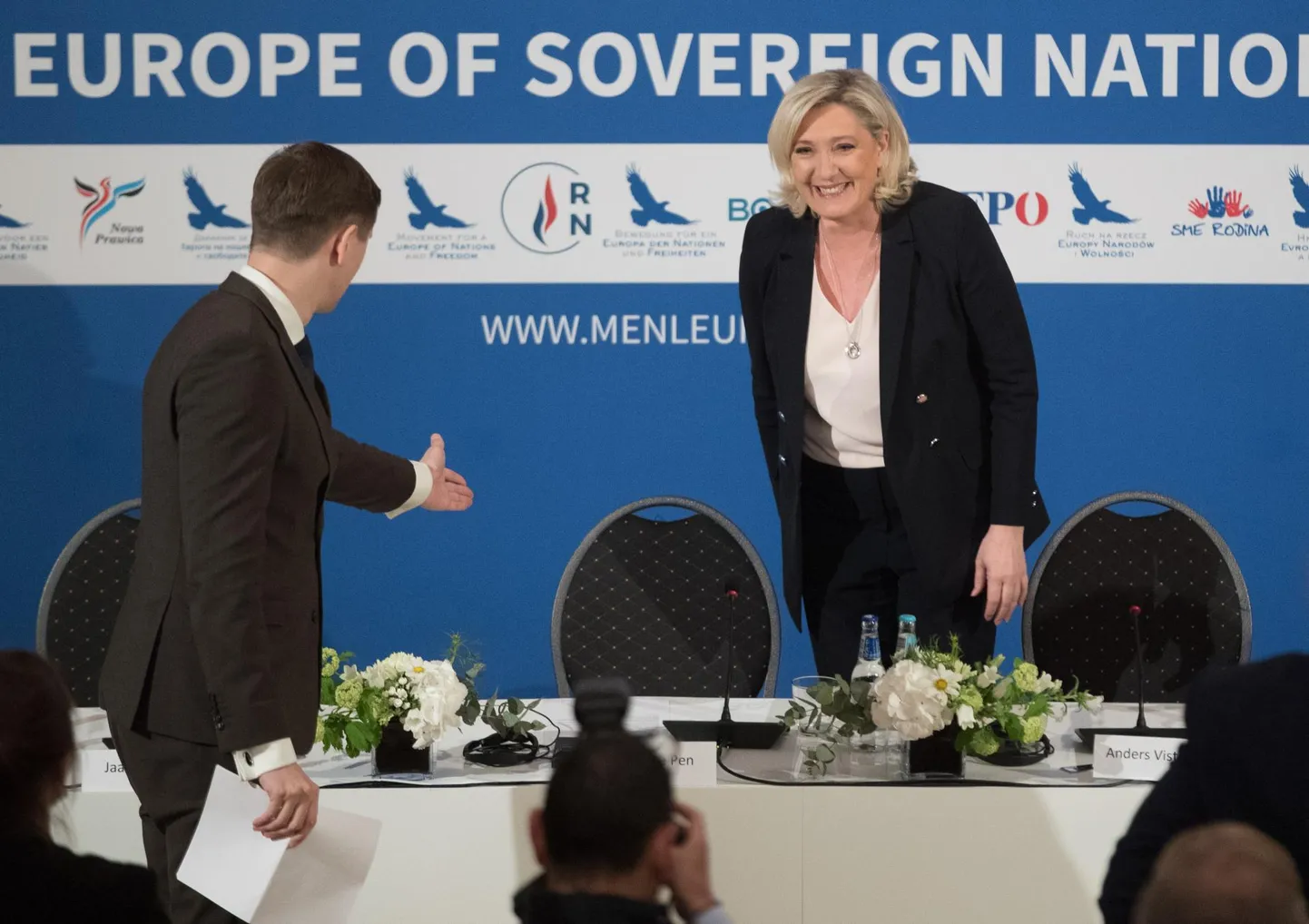 Marine Le Pen Tallinnas.
