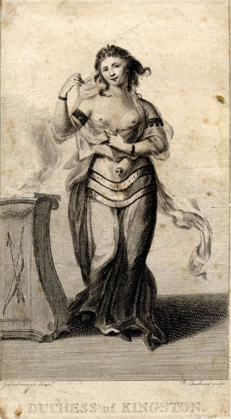 Elizabeth Chudleigh maskiballil. 1749.