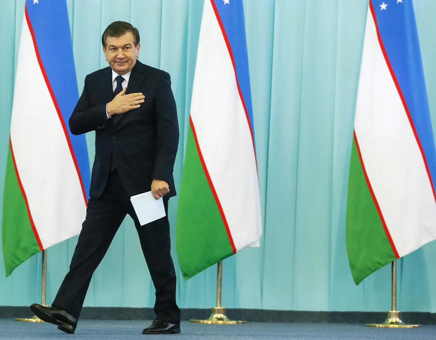 Usbekistani president Šavkat Mirzijojev Taškentis 5. detsember 2016.