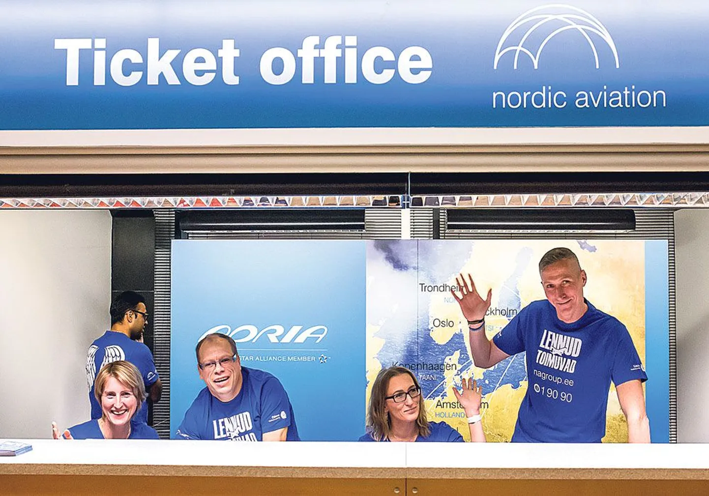В Таллиннском аэропорту уже в субботу работала касса новой авиакомпании Nordic Aviation Group.