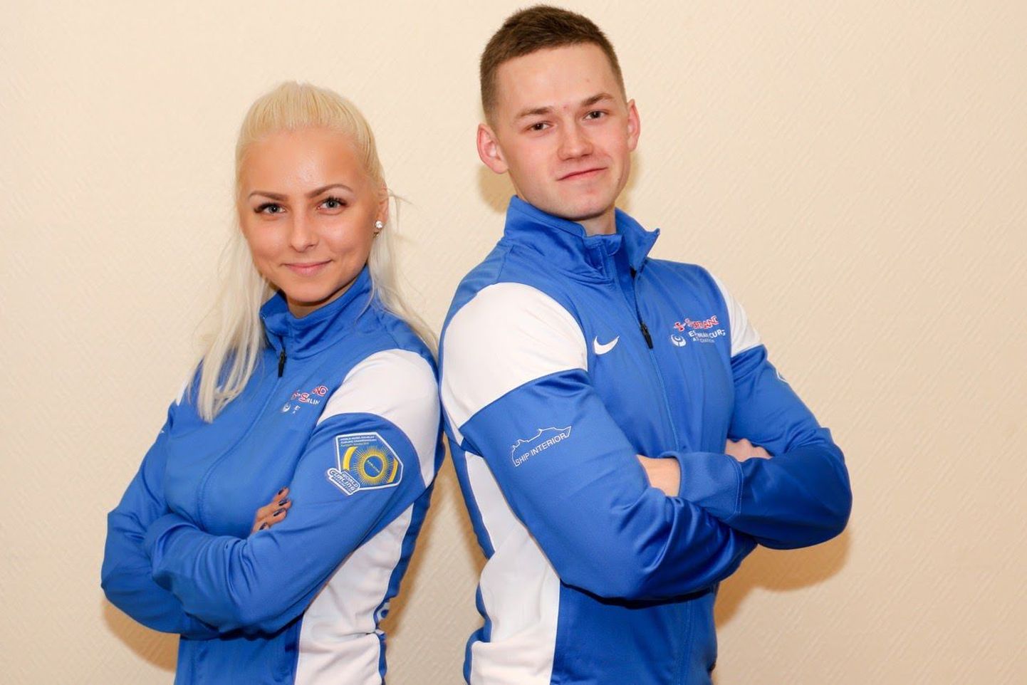 Капитаны чемпионов Эстонии Марие Турманн и Харри Лилль.