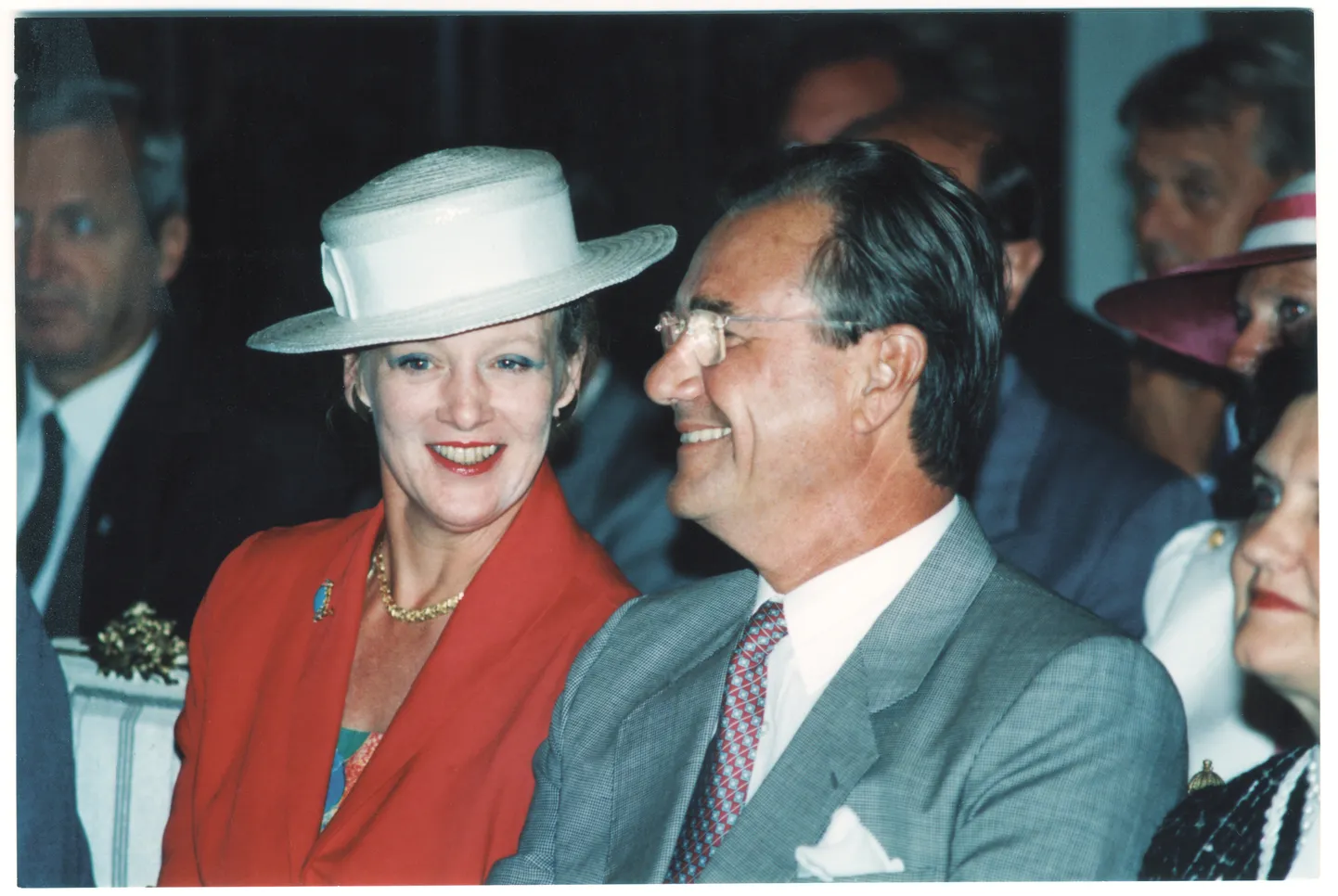 HRH Margrethe II ja Prins Henrik 1992 ajalookonverentsil.