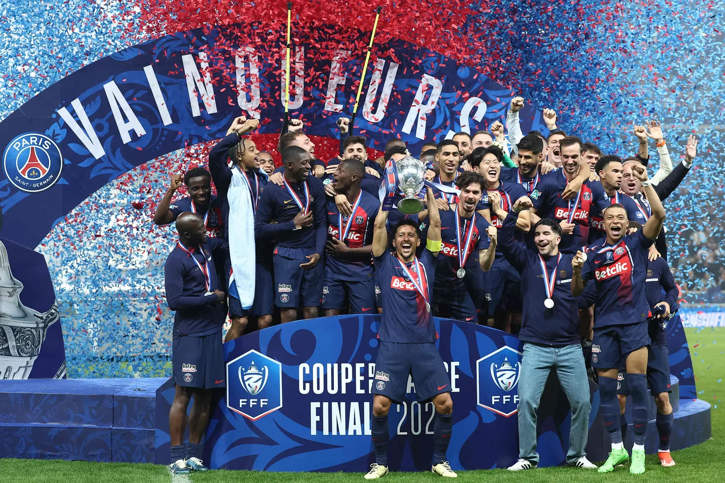 PSG futbolisti svin uzvaru Francijas kausā