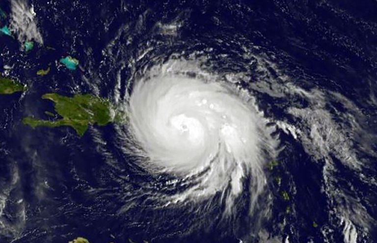 Orkaan Maria jõudis Puerto Ricosse. NASA satelliitpilt orkaanist / JOSE ROMERO/AFP