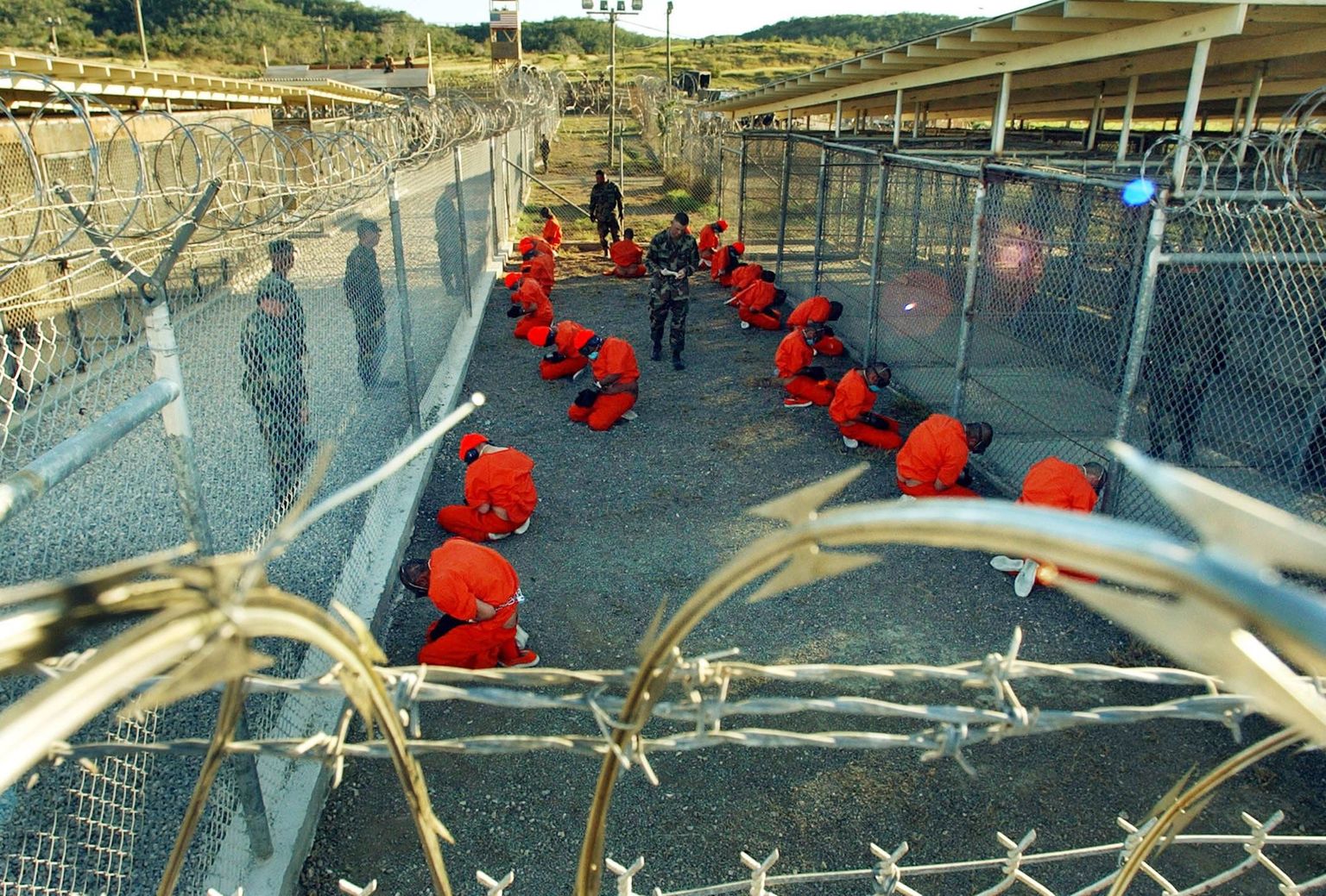 Arhiivkaader Guantanamo vangilaagrist.