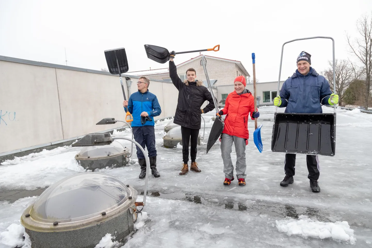 Suure-Jaani kandi neli päevakangelast: (vasakult) Rait Särk, Richard Särk, Tjorven Soomets ja Indrek Jegorov.
