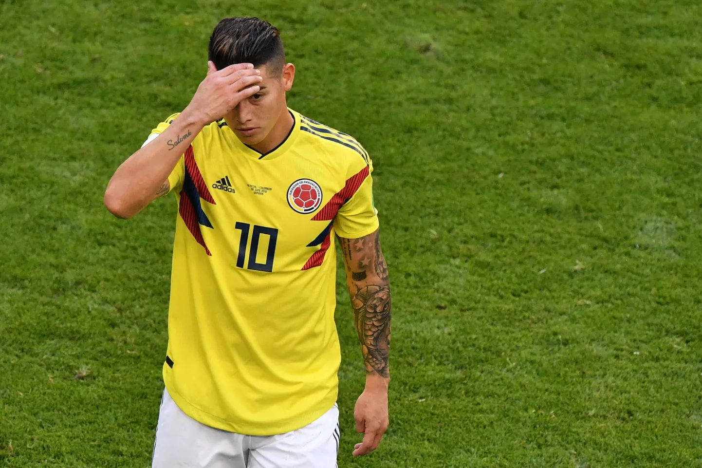 James Rodriguez lahkus eile väljakult juba 31. minutil