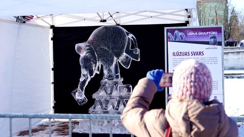 Ledus skulptūras Jelgavā būs skatāmas arī pēc festivāla