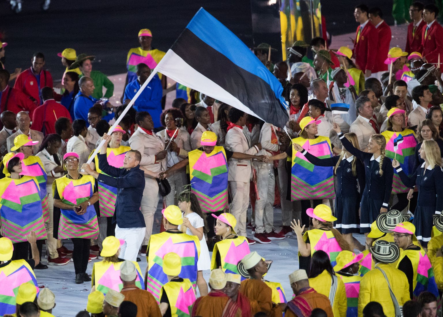 Karl-Martin Rammo kandis viis aastat tagasi Rio de Janeiro olümpia avatseremoonial Eesti lippu.