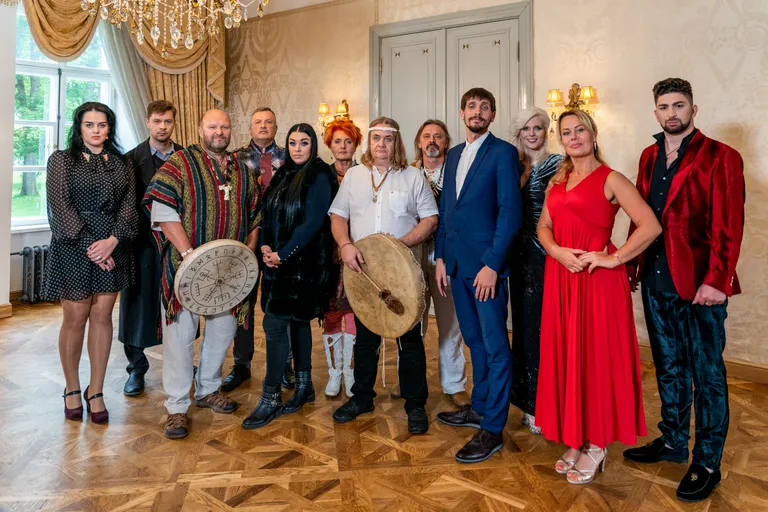 «Eesti selgeltnägijate tuleproovi» grupifoto.