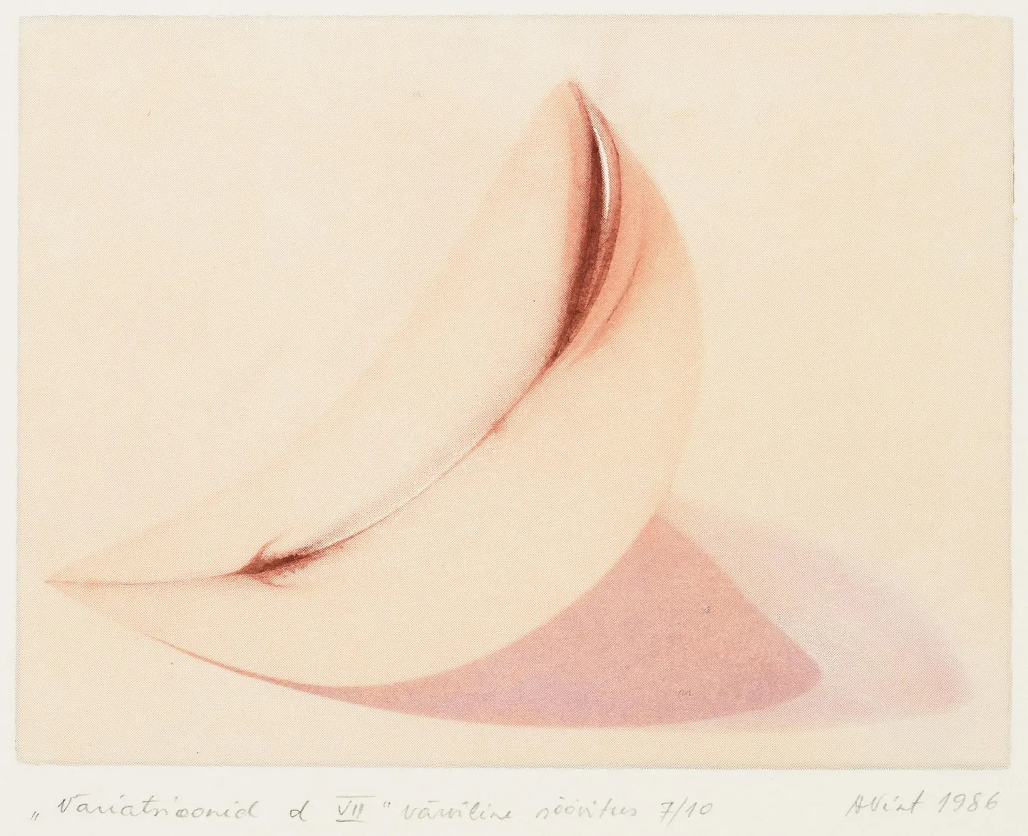 Aili Vint, «Variatsioonid D VII», 1986, Eesti Kunstimuuseum.