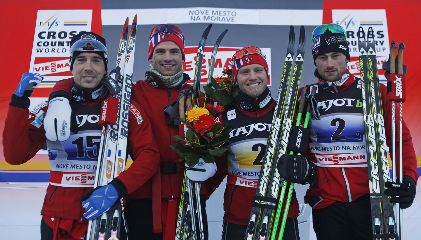 Norra teatemeeskond (Eldar Rønning, Niklas Dyrhaug, Martin  Johnsrud Sundby, Petter Northug).