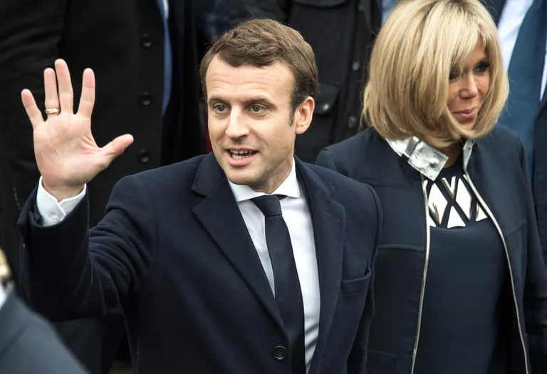 Emmanuel Macron ja Brigitte Trogneux