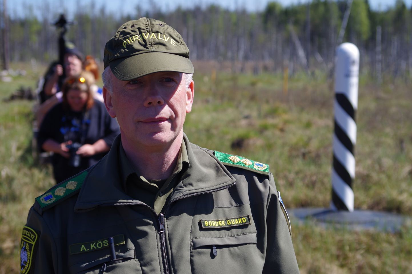 Eesti piiriesindaja Eesti-Vene kontrolljoonel Aimar Köss kolmapäeval idapiiril.