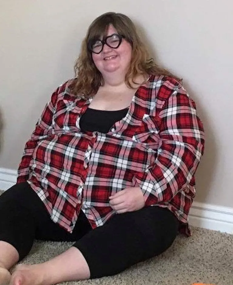 Erika Olson kaks aastat tagasi, kaaludes 190 kilogrammi.
