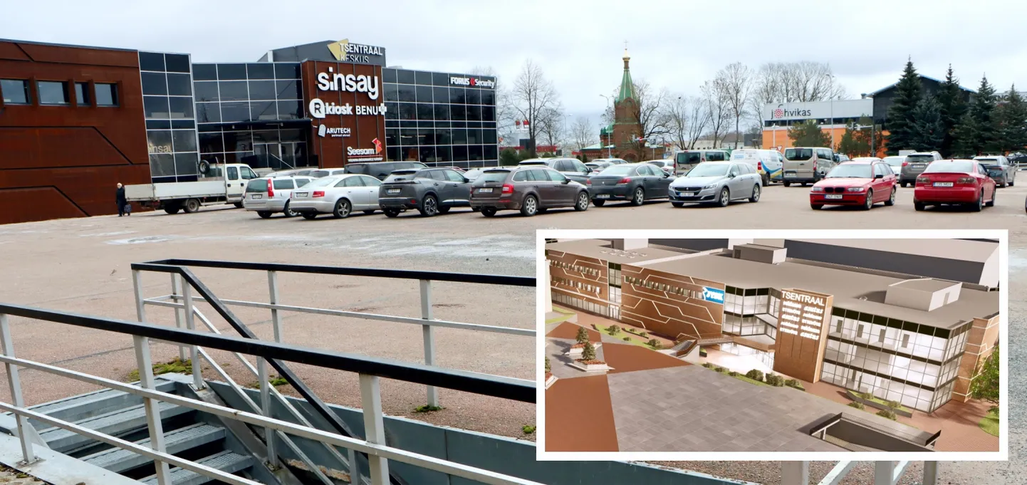 õhvi keskväljak peaks aasta lõpuks muutuma selliseks nagu sel eskiisil ning autode parkimiseks jääb vähem kui pool väljakust.