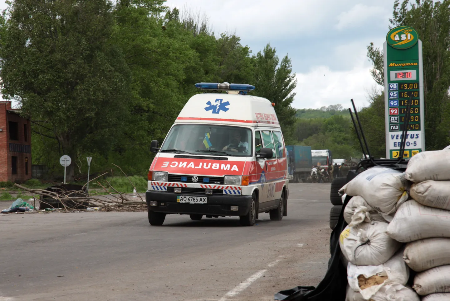 Ukraina kiirabiauto.
