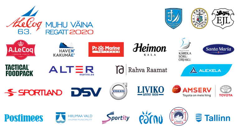 2020 - A. Le Coq 63. Muhu Väina regati korraldajad ja sponsorid