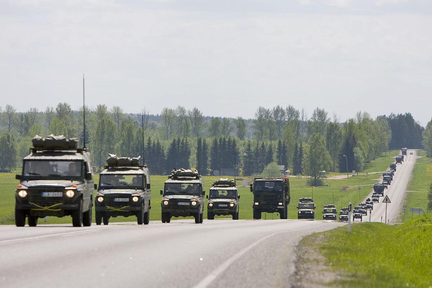 Läti Rahvuslike Kaitsejõudude Jalaväebrigaadi 1. jalaväepataljoni kompanii suundub Kevadtormile.