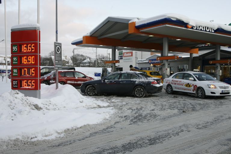 Kütusehinnad Statoilis 2009. aasta alguses.