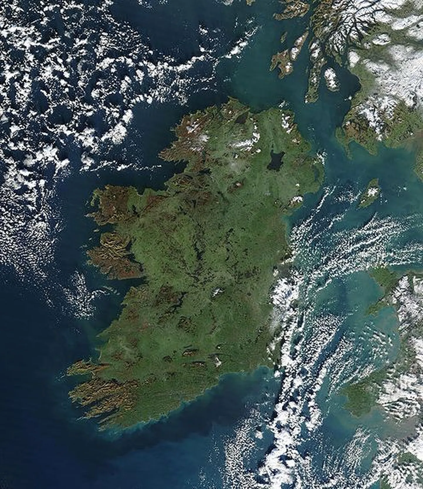 NASA satelliitfoto Iirimaast